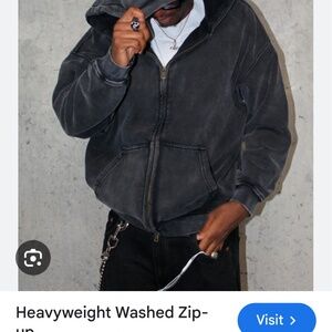 Men’s small vintage zip up hoodie